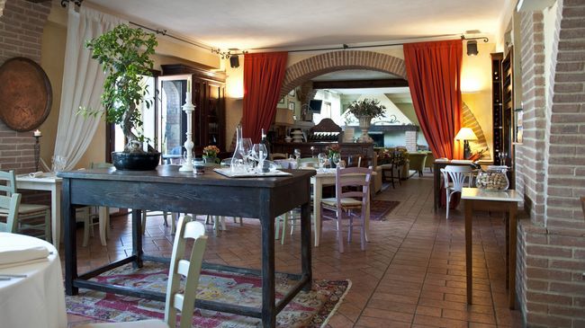 Il Poggio Guest House Celle sul Rigo Restoran gambar