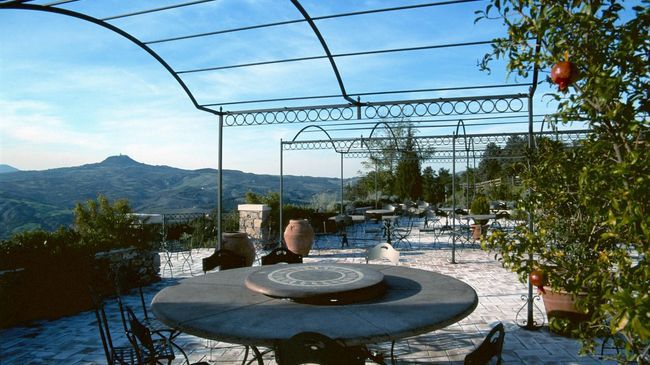 Il Poggio Guest House Celle sul Rigo Restoran gambar